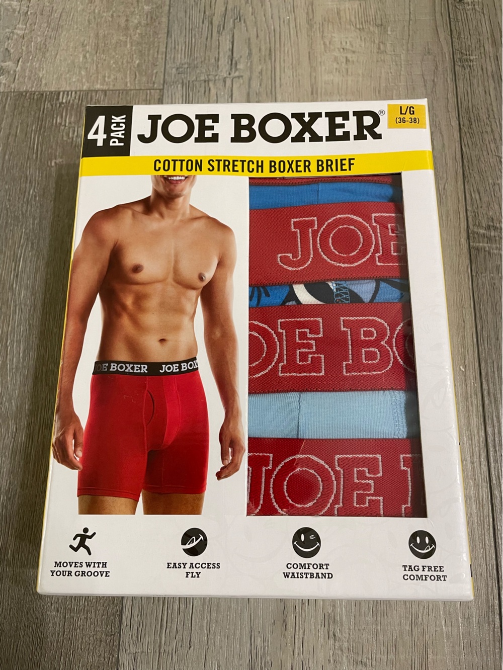 Joe Boxer men’s  Boxer Briefs cotton Blues